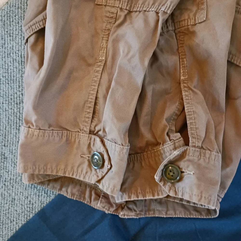 J. Crew A22 Military Jacket. Size Large Tall (Beige/Light Brown)
